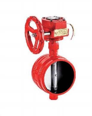 涡轮沟槽信号蝶阀